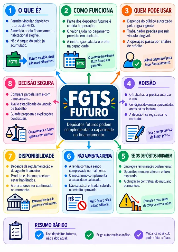 Mapa mental: FGTS Futuro